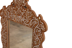 Mother of Pearl Inlay - Wooden Mirror