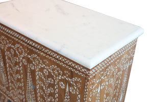 Mother of Pearl Inlay - Wooden Table