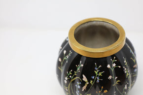 Vase Round with Brass Rim
