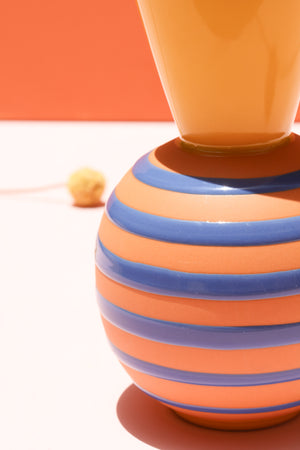 Striped Terracotta Vase